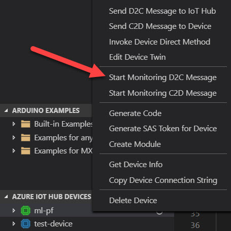 MXChip Device with Pressure, Humidity, Temperature Info using Azure IoT Workbench